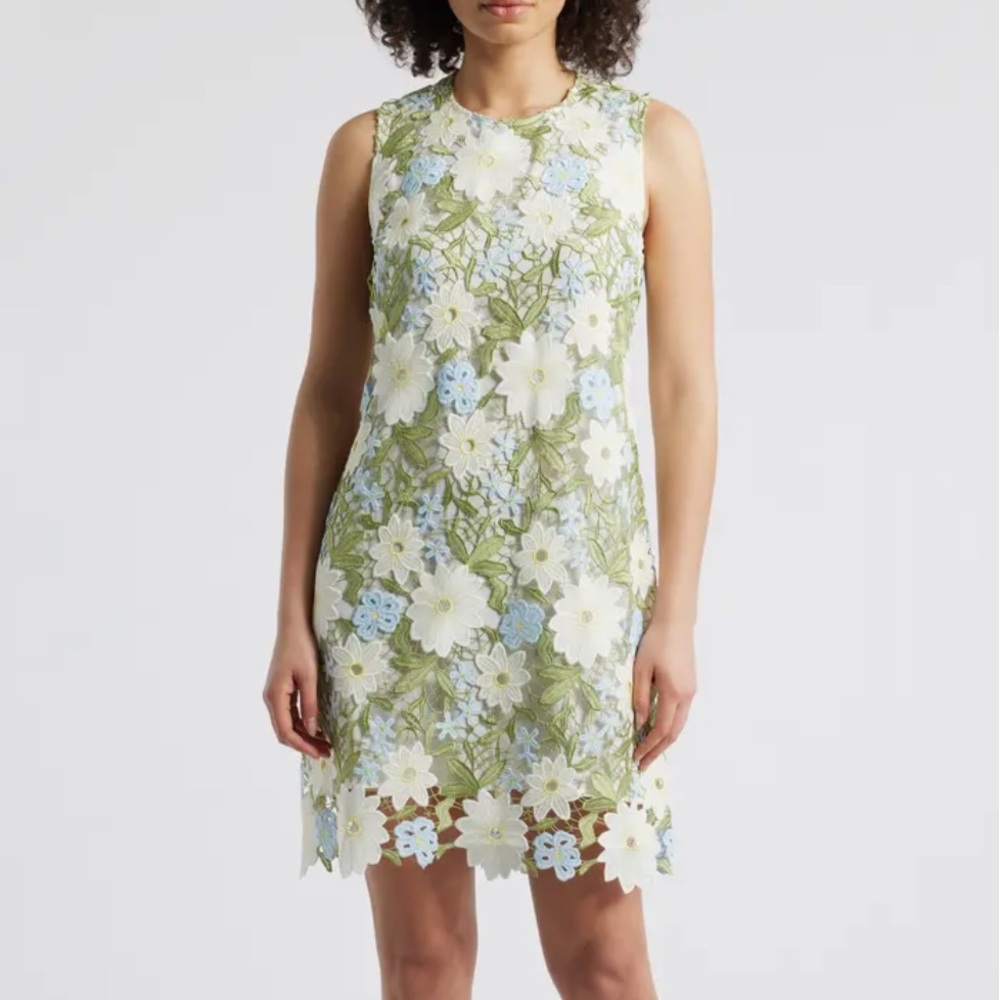 Floral Embroidered Sleeveless Sheath Dress
Sam Edelman